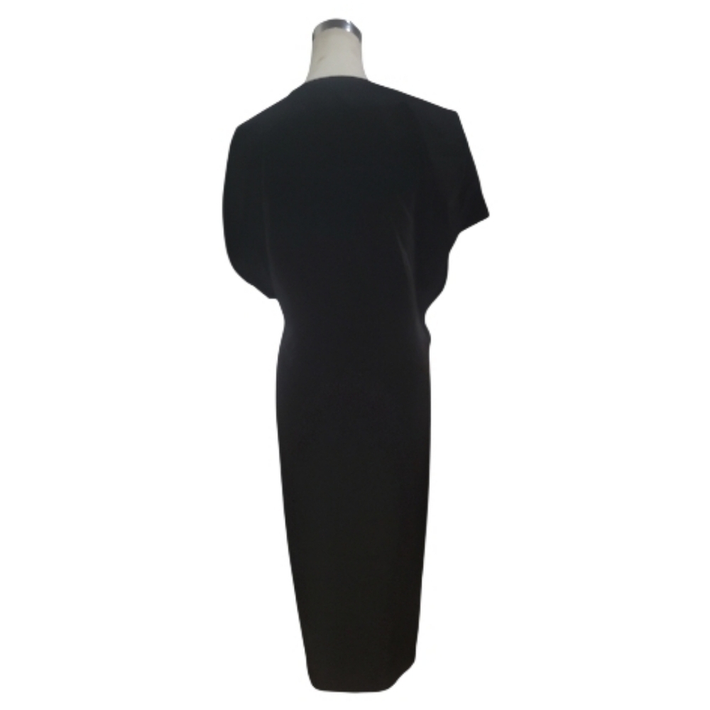 All Saints Black zoe Midi Dress 6 - Picture 6 of 6